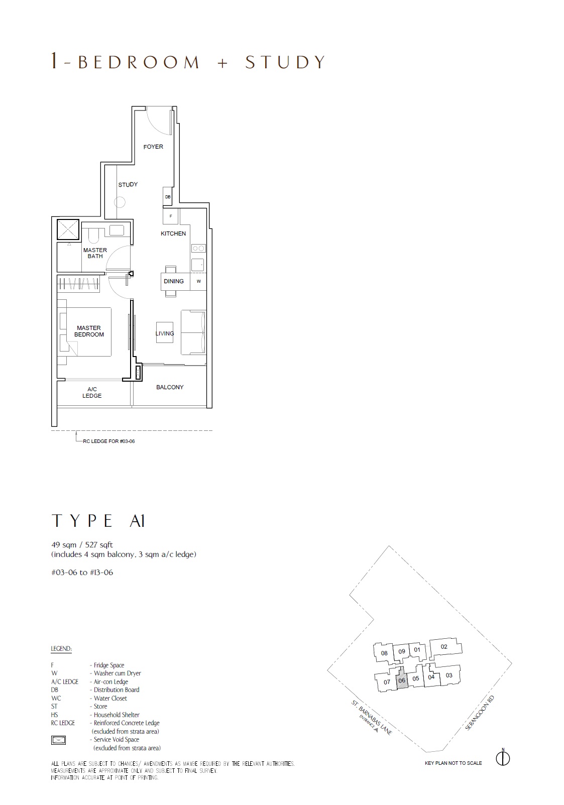 The Arcady at Boon Keng 1 Bedroom Floor Plan 2