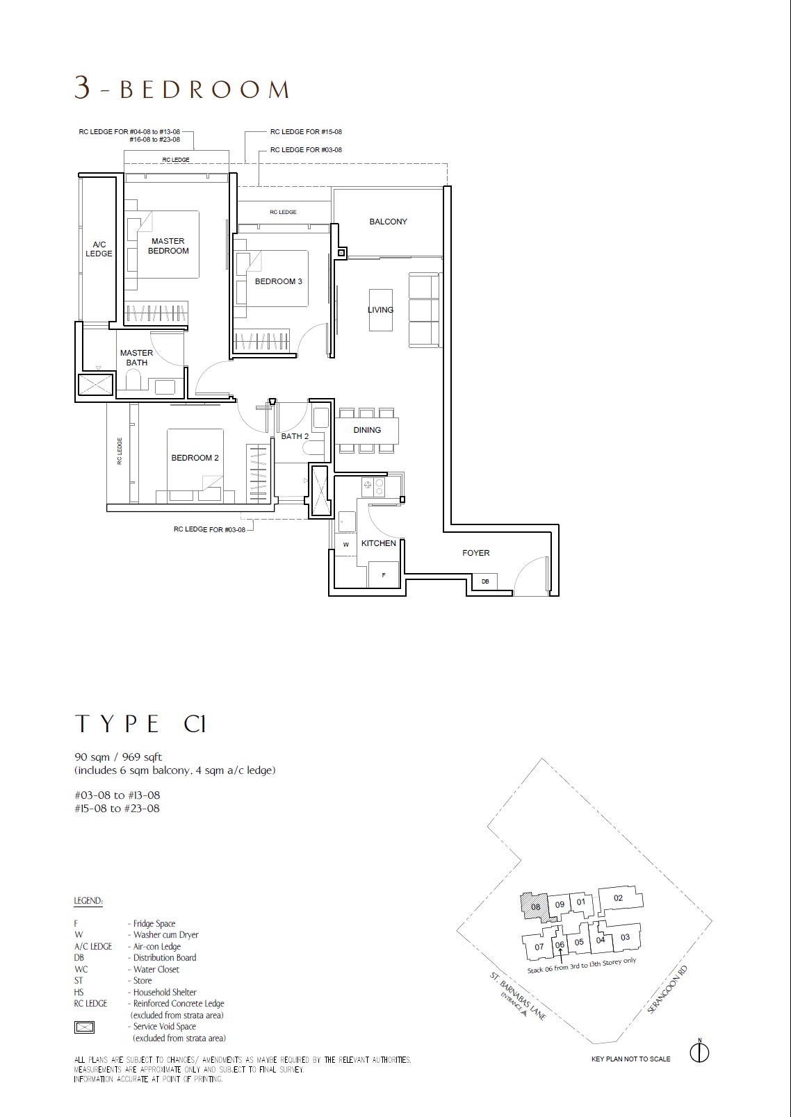 The Arcady at Boon Keng 1 Bedroom Floor Plan 4