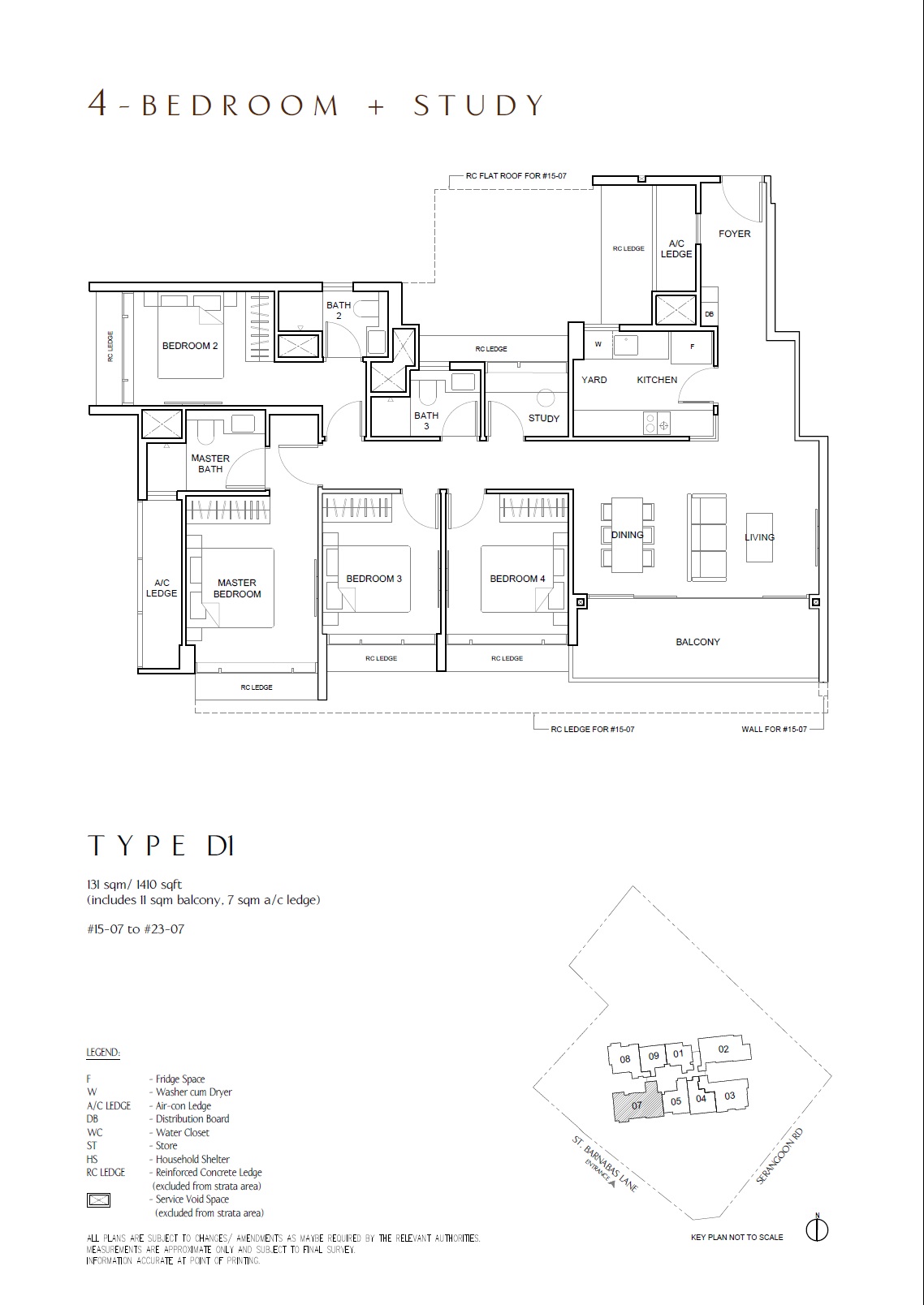 The Arcady at Boon Keng 1 Bedroom Floor Plan 5